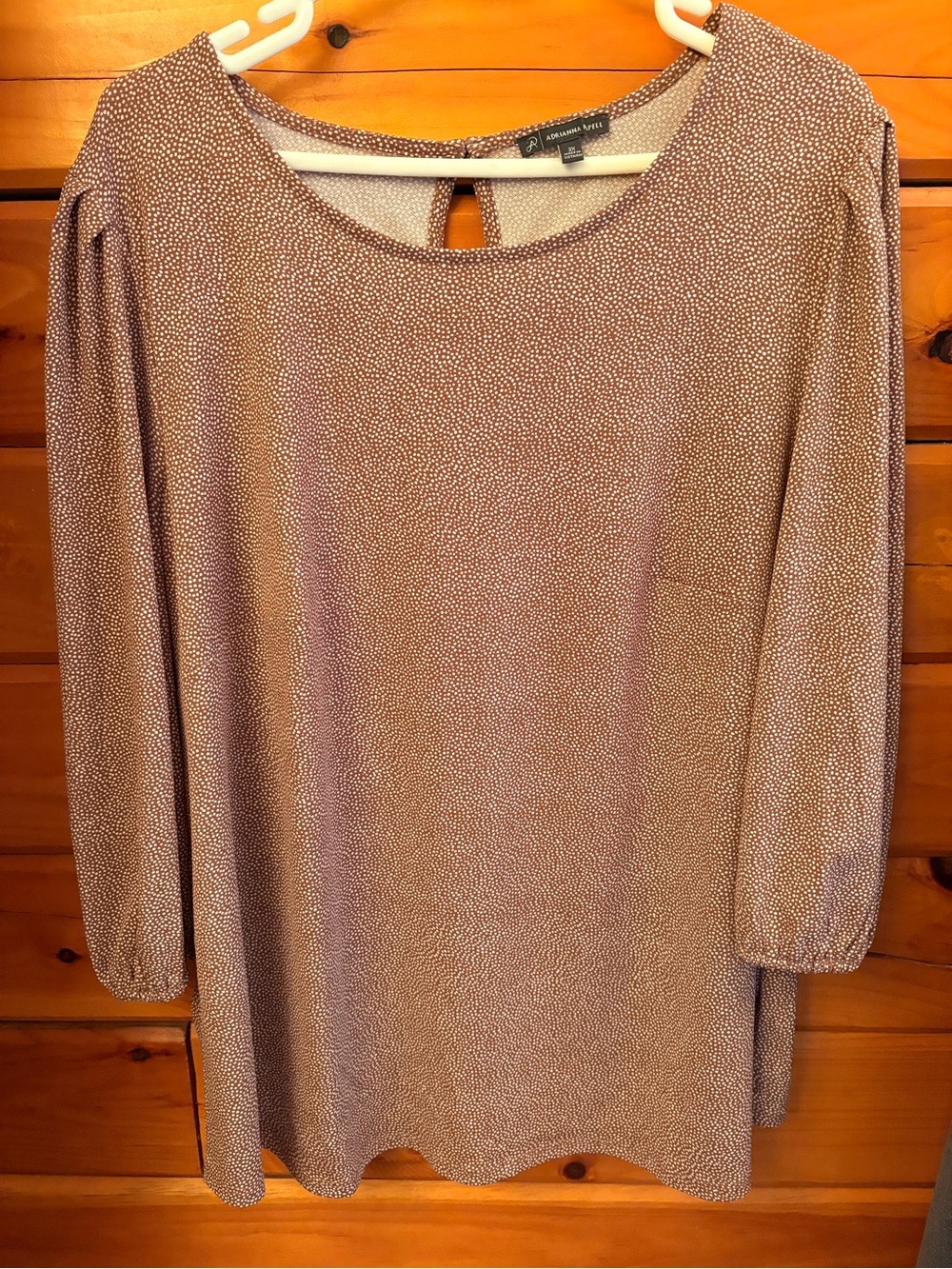Dot Long-Sleeve Blouse